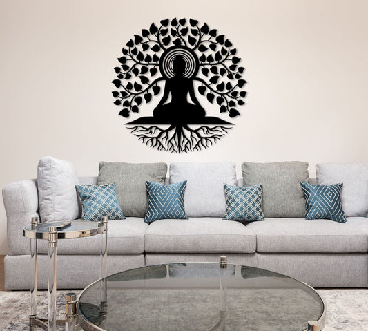 Buddha Mandala Metal Wall Art