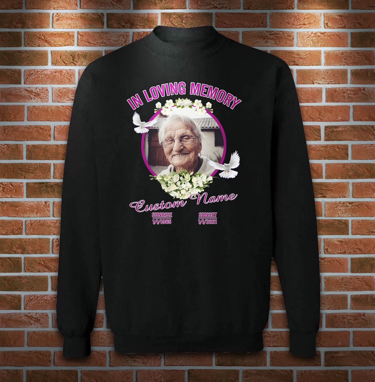 In Loving Memory Personalized Photo Hoodie, T-shirt