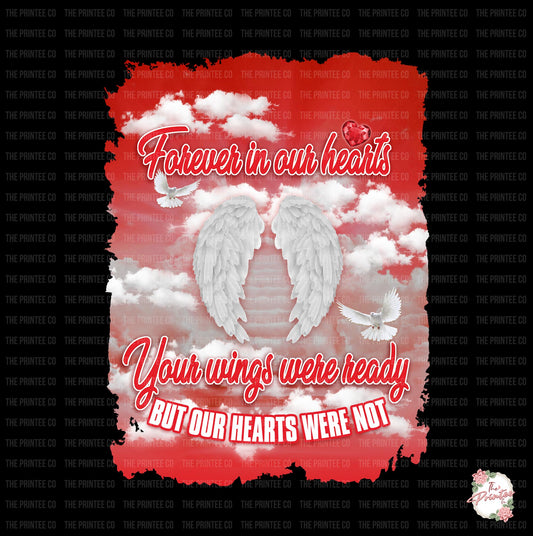 RIP Rest in Heaven Sublimation Background Template Digital Download
