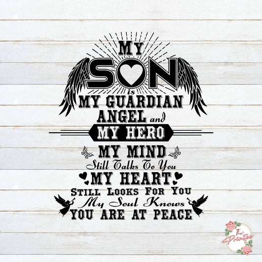 My Son is My Guardian Angel SVG Digital Download